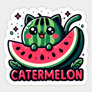 Catermelon Fruity Watermelon Cat Sticker